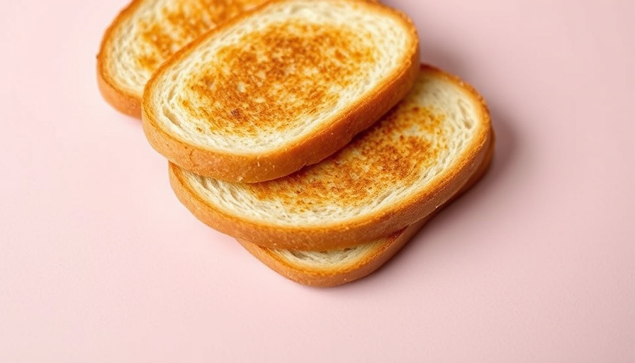 Golden brown toast slices on pink background, What to Eat When You’re Sick.