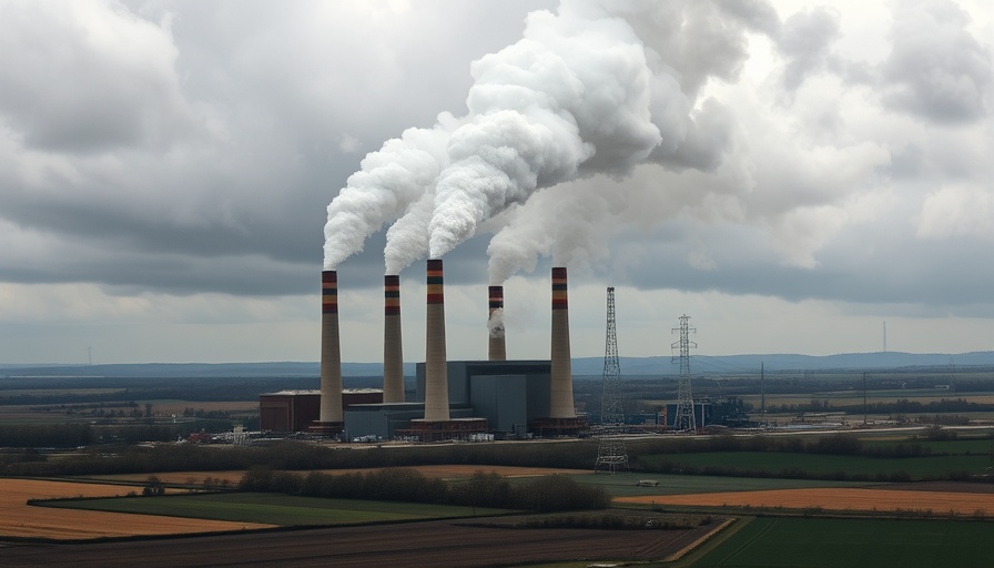 Industrial plant with smoke chimneys illustrating cutting emissions impact.