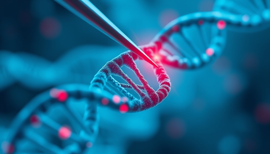 CRISPR treatment for genetic disorders concept with DNA editing.