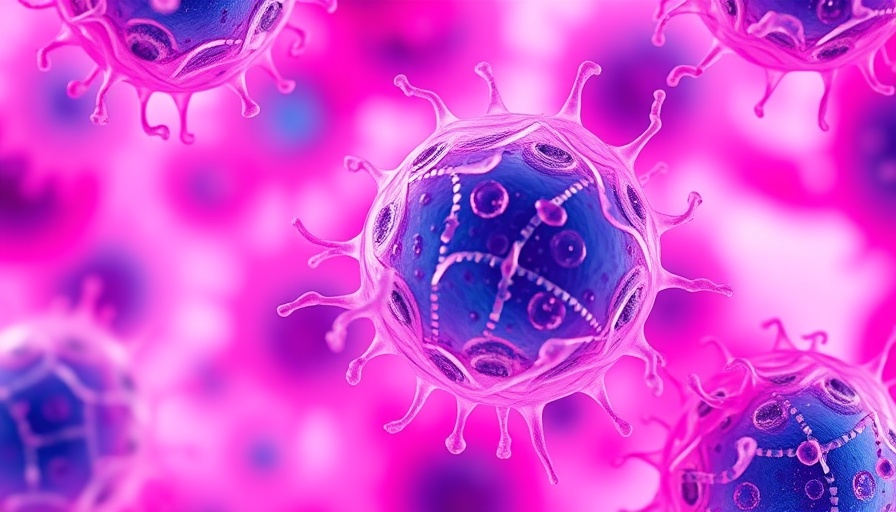 Microscopic cells close-up analysis, highlighting plague risk in Myrtle Beach.