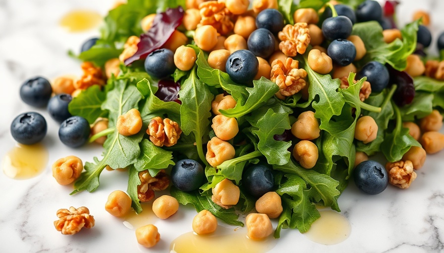 Copycat Erewhon Antioxidant Salad in a white bowl with fresh ingredients.
