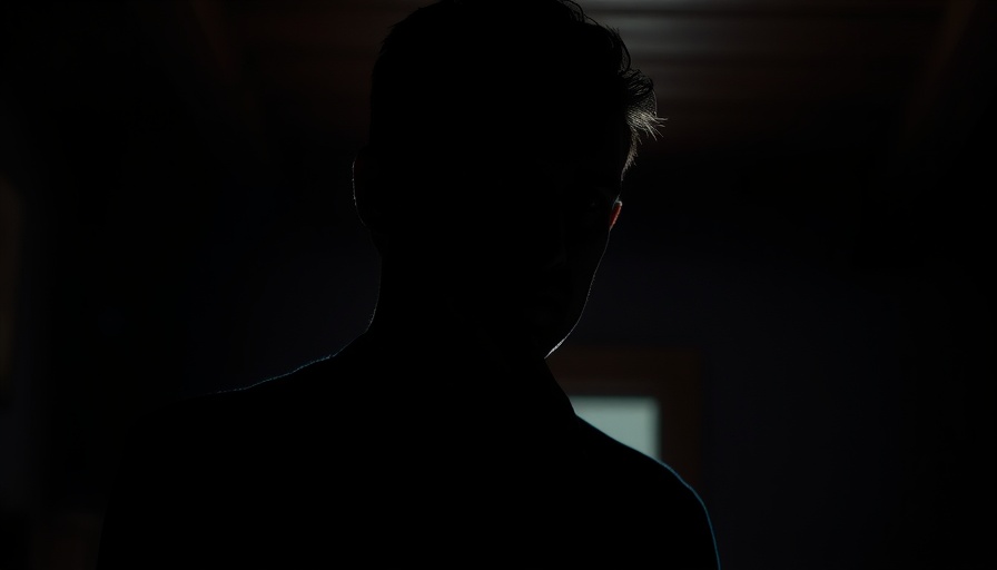 Man in shadow, hand over mouth, depicting informal coercion in psychiatry.