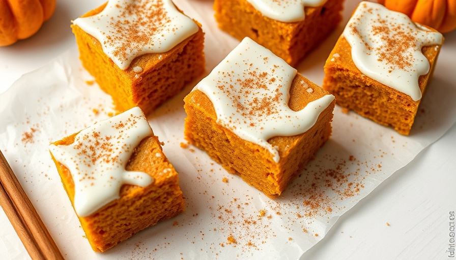 October seasonal recipes: iced pumpkin cake squares