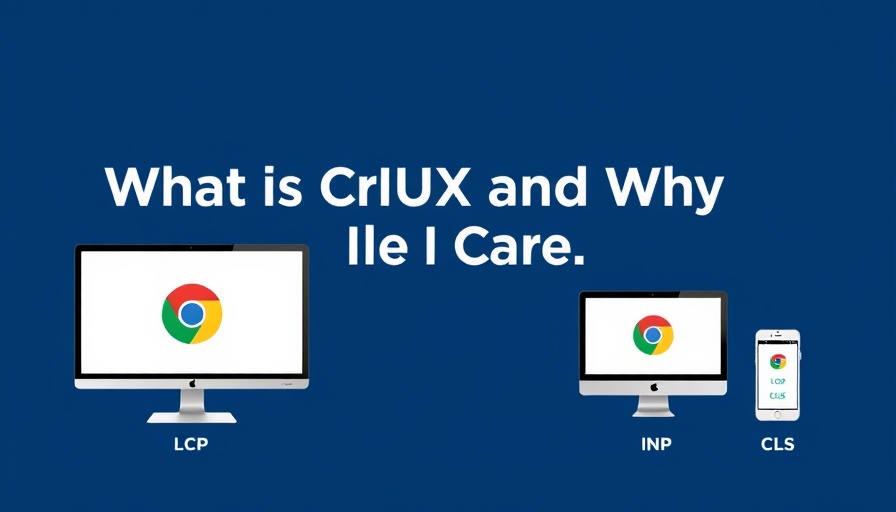 What is CrUX graphic with metrics and Chrome logos.