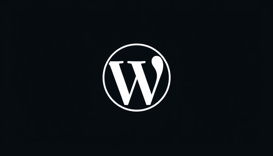 Monochrome WordPress logo for WordPress Jubilee celebration.