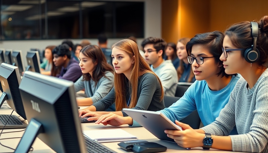 Students in a computer lab during WordPress Campus Connect Expansion session.