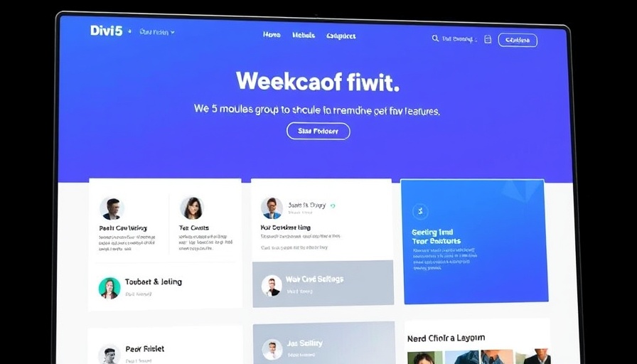 Divi 5 Module Groups feature update interface with team profiles.
