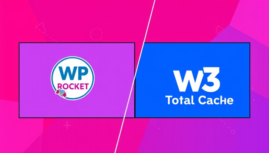 WP Rocket vs W3 Total Cache logos on vibrant background.