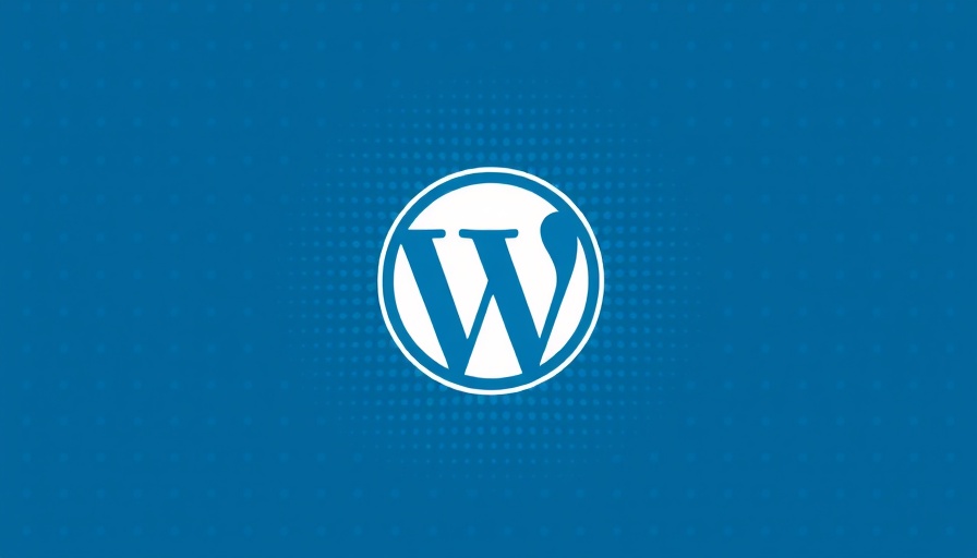 WordPress logo on blue dotted background for WordPress Performance Insights 2025