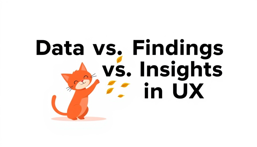 Minimalist UX article header with cat graphic.