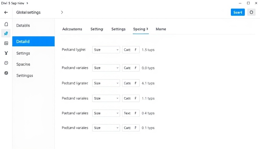 Divi 5 sizing and spacing system interface showcasing design variables.