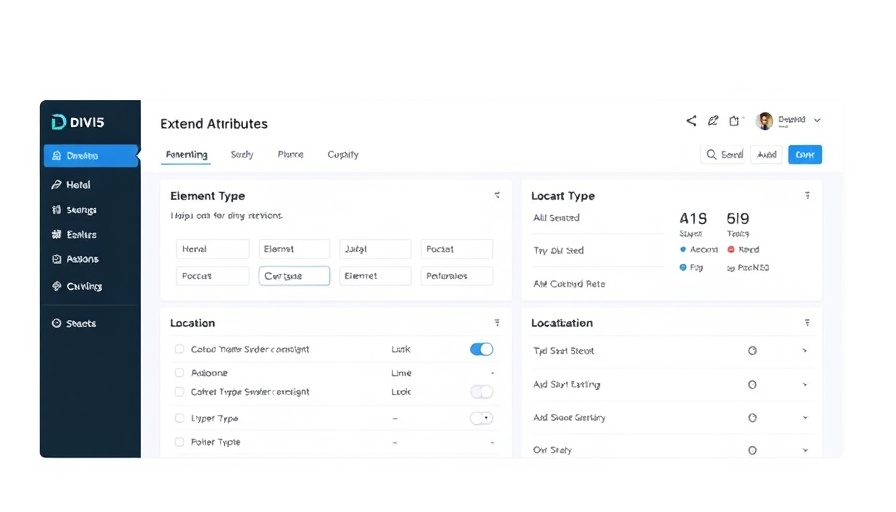 Extend attributes in Divi 5 interface with customization options.