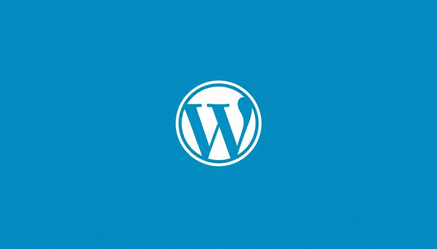 WordPress logo on blue background representing development updates.