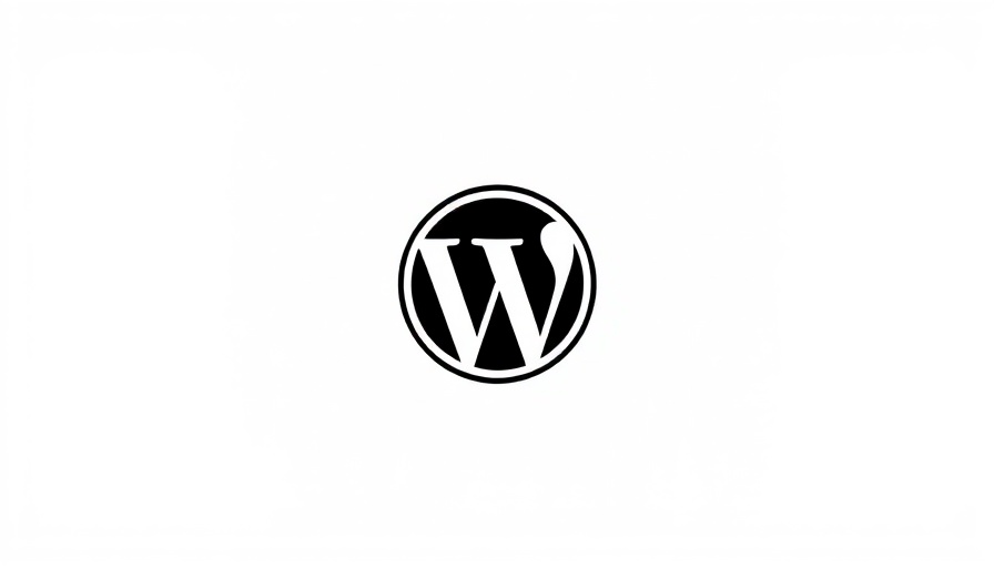 Minimalistic black and white WordPress logo on plain background illustrating dropping security updates for WordPress versions.