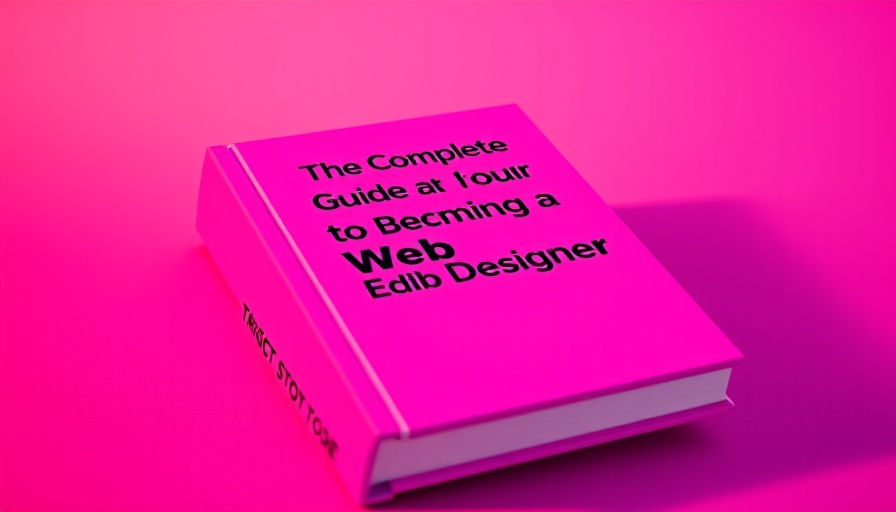 Pink book titled 'The Complete Guide to Becoming a Web Designer'