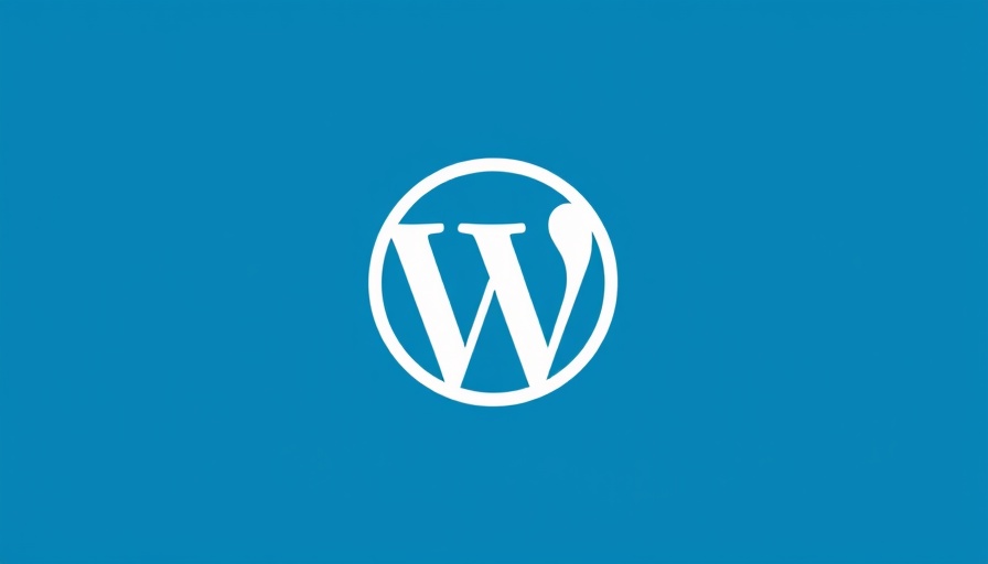 WordPress logo on blue background for PHP 8.3 update