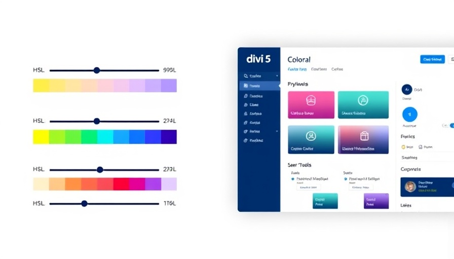 Divi 5 color system features HSL interface and dashboard preview