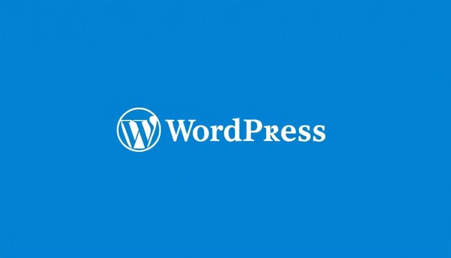 WordPress logo on blue background for WordPress 6.8.2 RC1