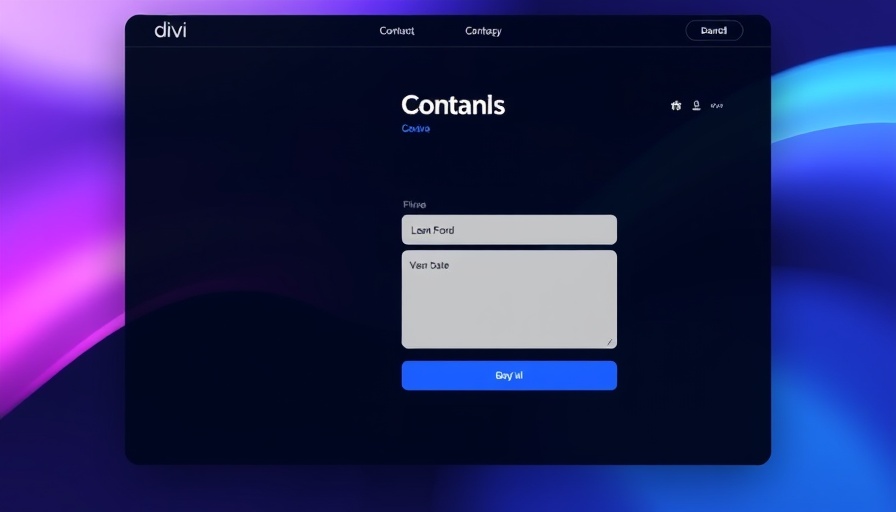 Divi Contact Form Helper interface with date picker