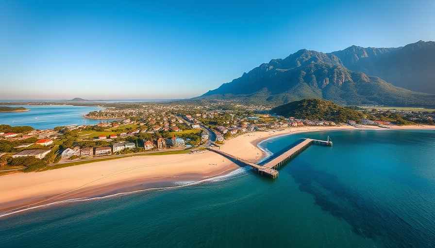 Aerial view of exclusive villa rentals in Marbella with beach and mountains.