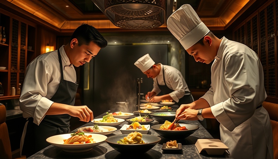 Luna Omakase restaurant review showcasing elegant chefs at work.