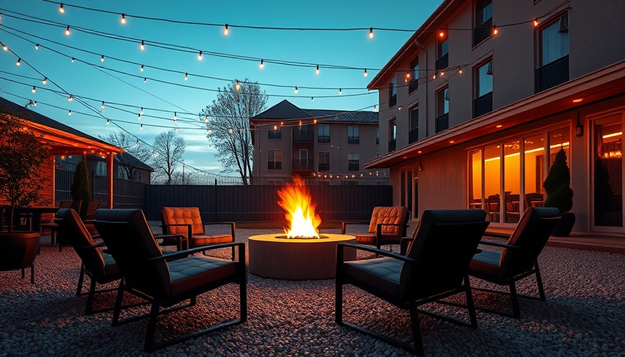 Cozy hotel courtyard highlighting what independent means for hotels