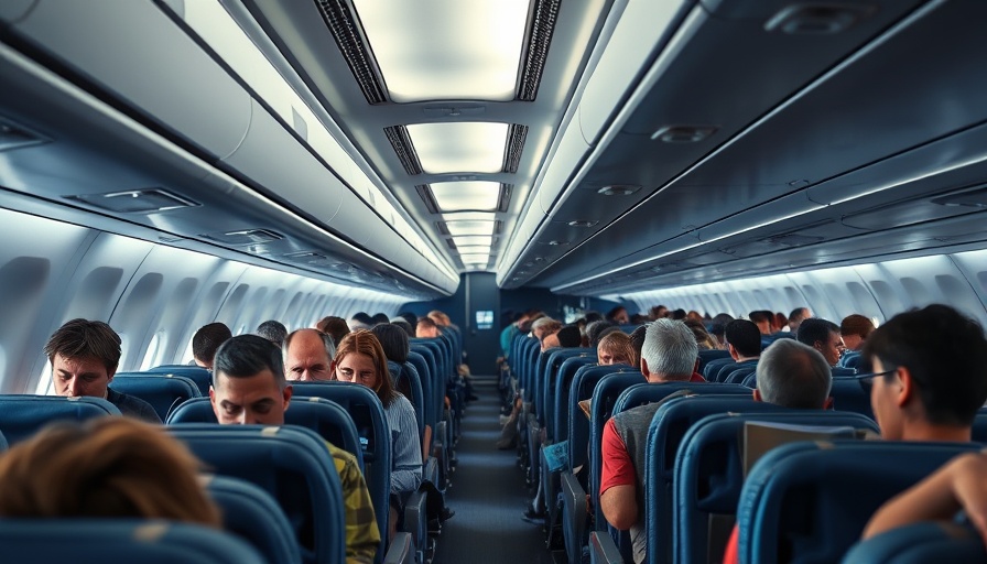 Airplane interior illustrating air passenger rights changes.