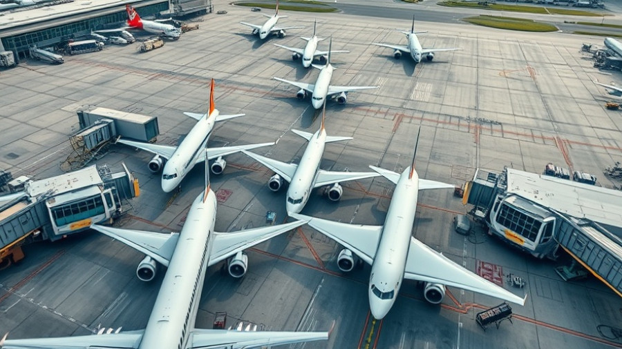 Aerial view of Munich Airport illustrating traffic growth.