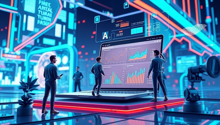 Futuristic illustration of data analytics on a laptop, visualizing Duetto acquires HotStats.