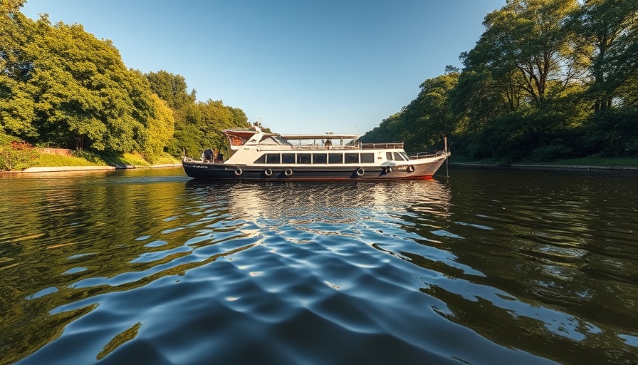 Luxury barge cruise offers 2023 & 2024 on a serene canal.