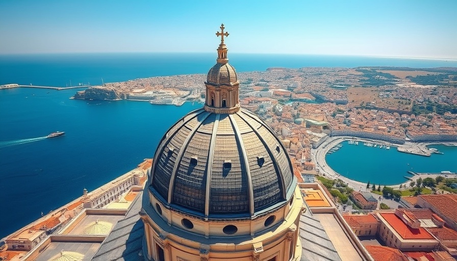 Aerial view of Valletta on a 3 Day Malta Trip Itinerary