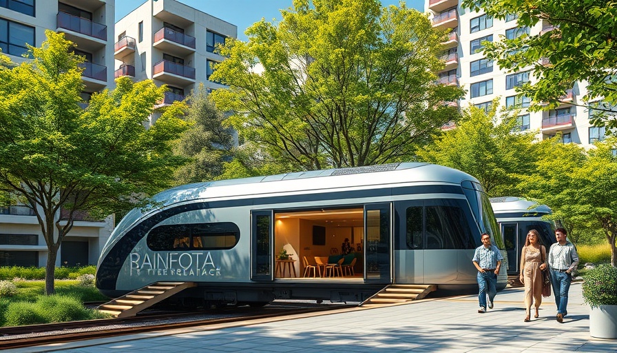Urban pop-up hotel in a train carriage with modern design.