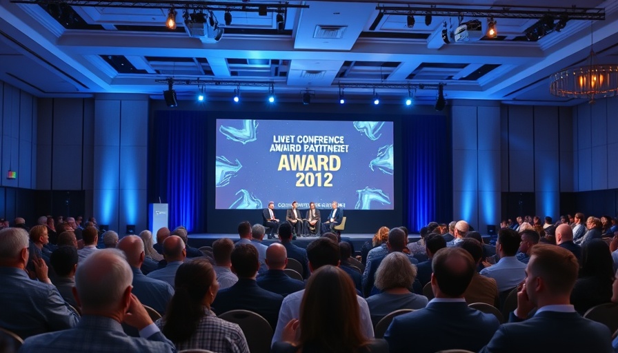 Investor pivot to Europe visualized at a conference.