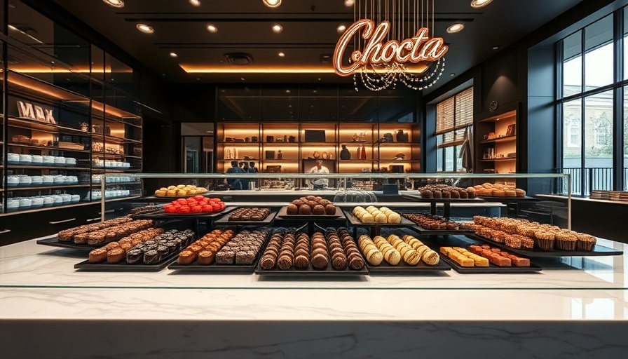 Elegant chocolatier shop displaying chocolates, Best Chocolatiers in the World.