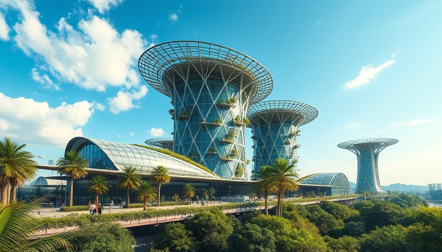 Futuristic architecture at World Sustainable Travel Awards 2025.