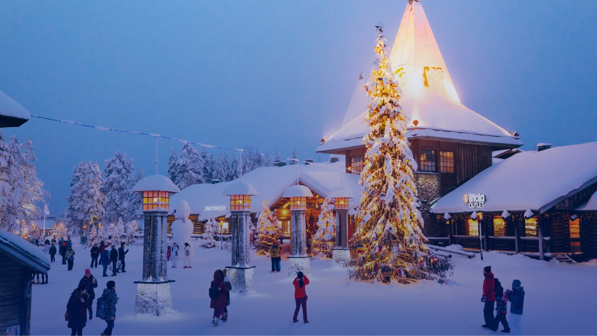 arctic circle at santa claus village