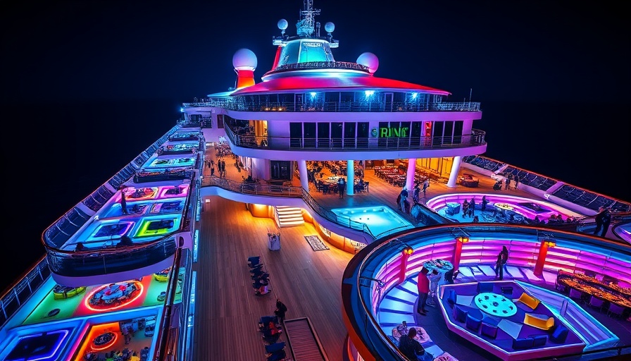 Entertainment and dining experiences on Star of the Seas cruise deck.