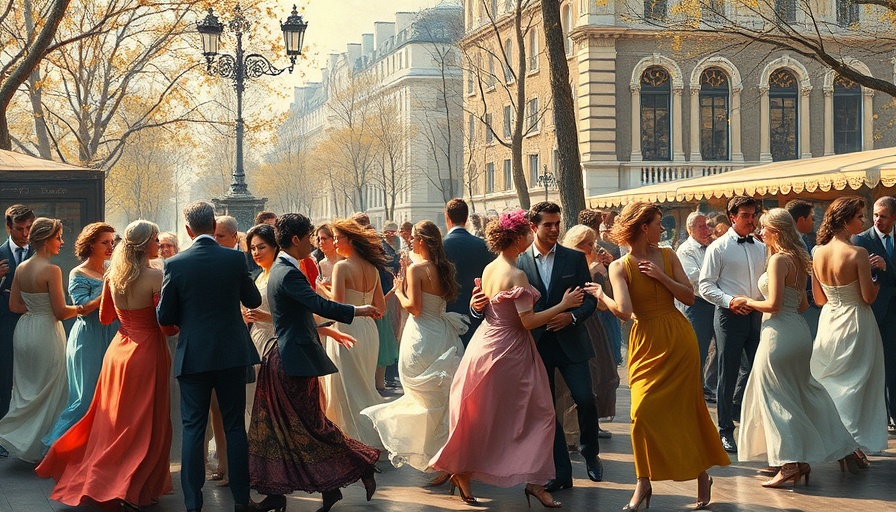 Famous Impressionist painting depicting vibrant outdoor dance.