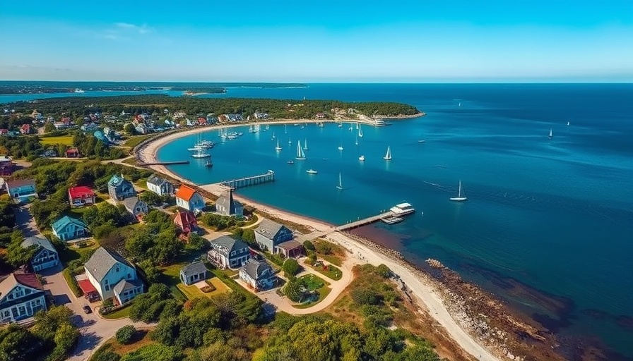 Scenic view of best Cape Cod hotels by the water.