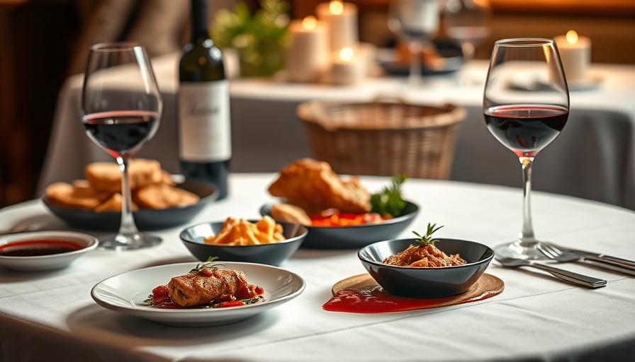 SWISS Michelin Star Ticino Cuisine with wine and bread.