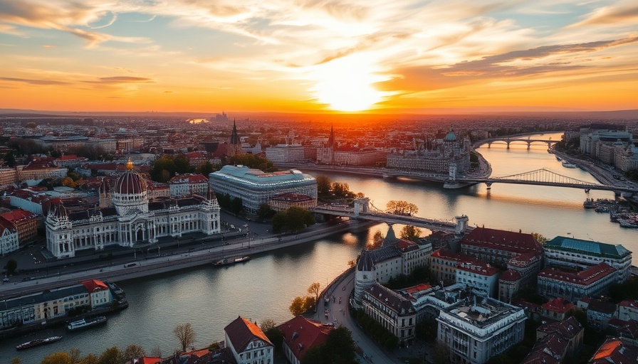 Breathtaking aerial photo of Budapest at sunrise - Budapest Travel Guide.