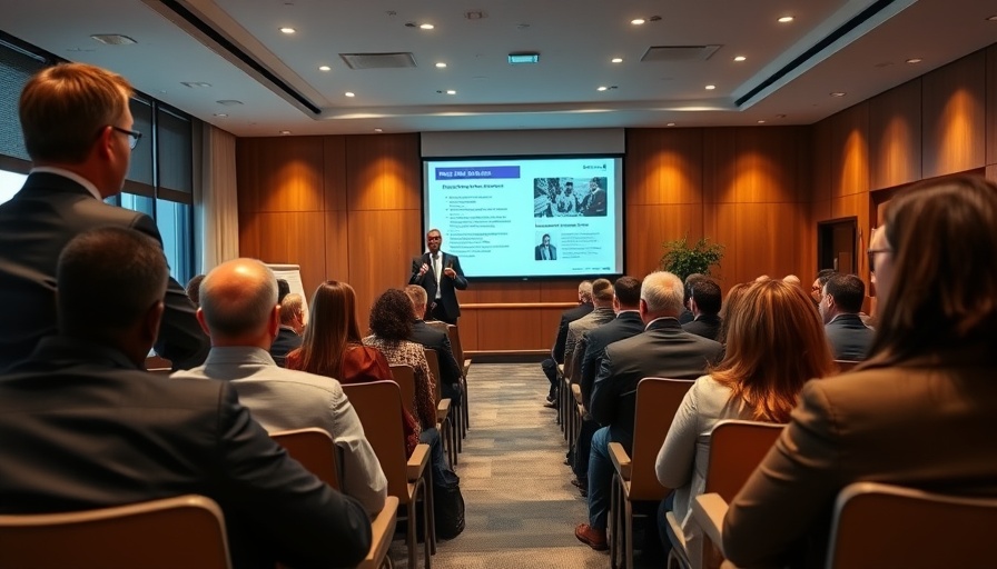 Business presentation on branded residences value in modern conference room.