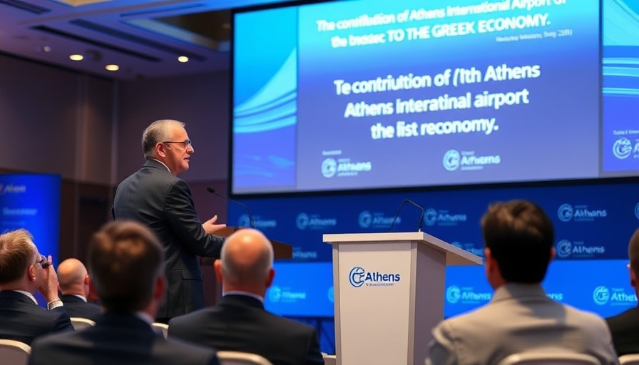 Presentation at Athens International Airport economic impact conference.