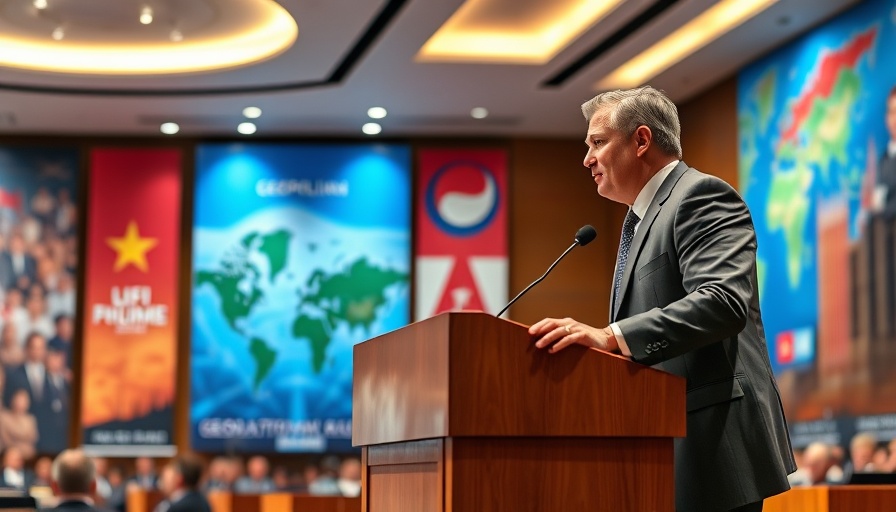 Speaker at European aviation conference discussing geopolitical shifts.