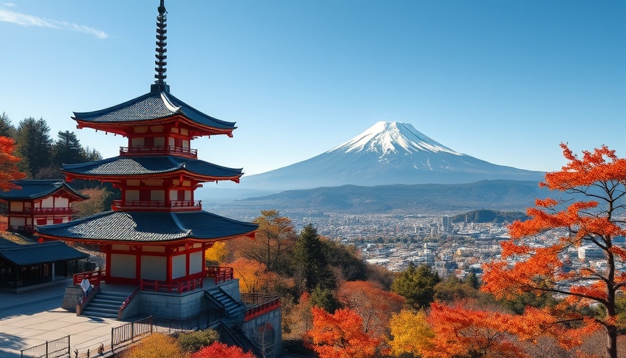 Chureito Pagoda facing Mount Fuji, Luxury Travel Japan scenery.
