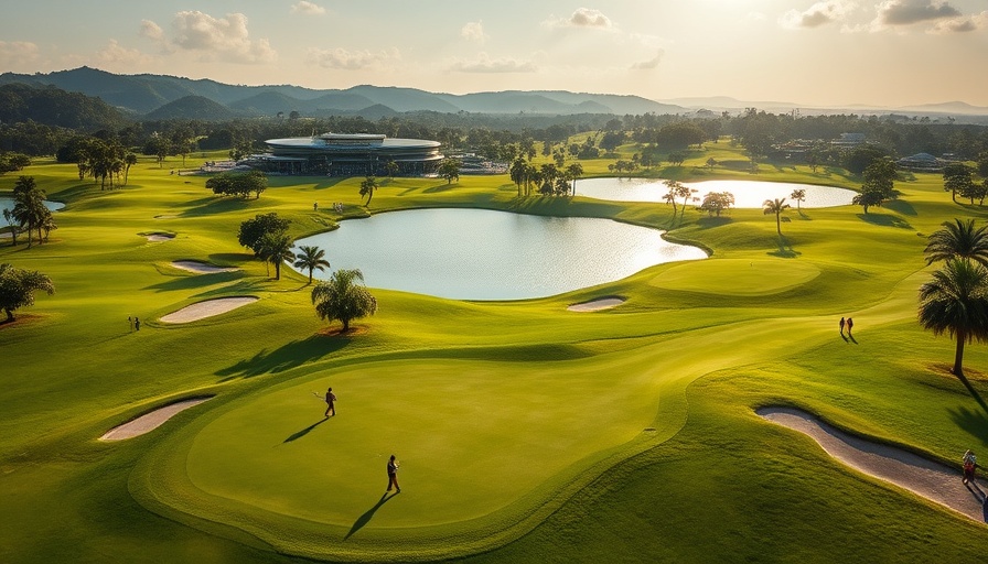 Luxury golf vacation in Malaysia featuring a scenic golf course.