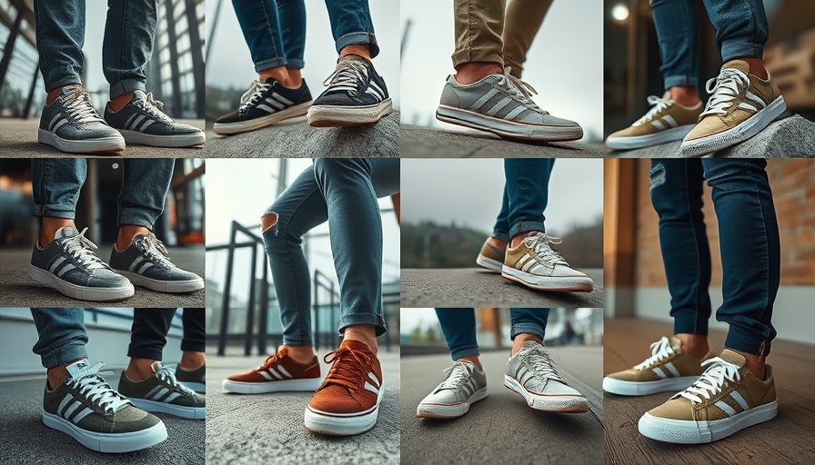 Collage of the best sneakers for travel featuring various styles.