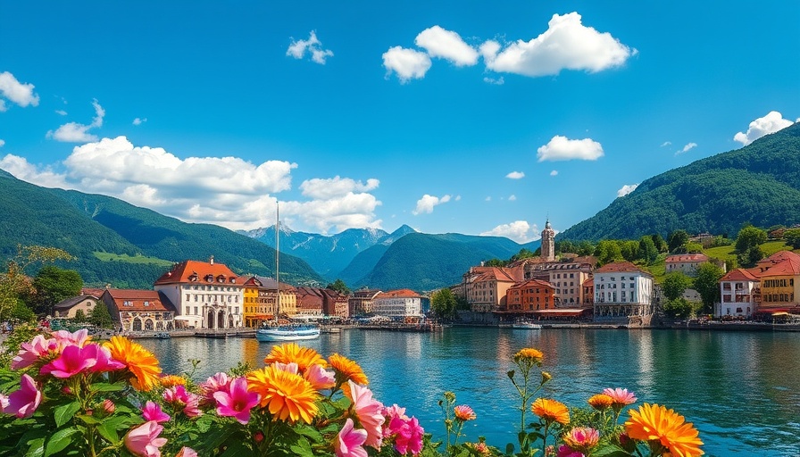 Scenic view of a vibrant lakeside town in one of the best Lake Como towns and villages