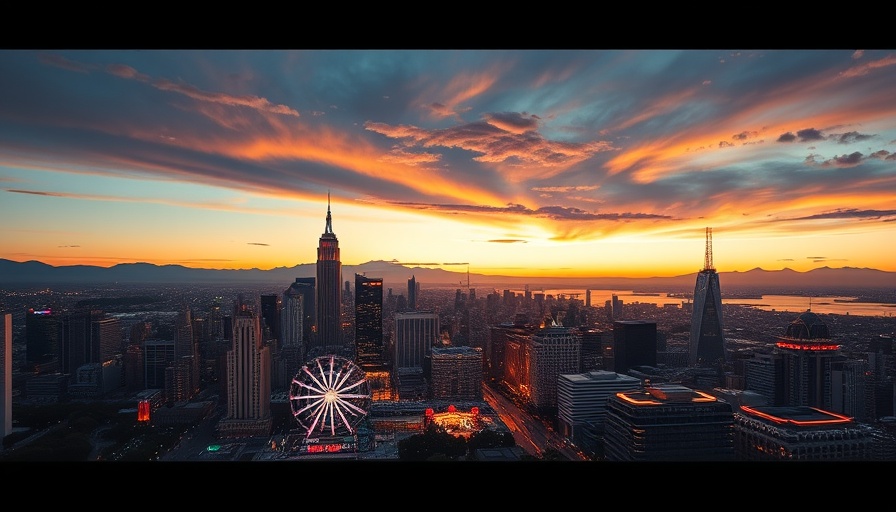 A vibrant cityscape showcasing modern architecture, perfect for luxury honeymoon destinations.
