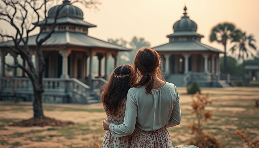 Couple at ancient temple, unfinished business in travel.
